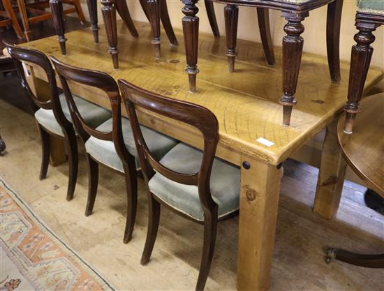 Chunky kitchen refectory table